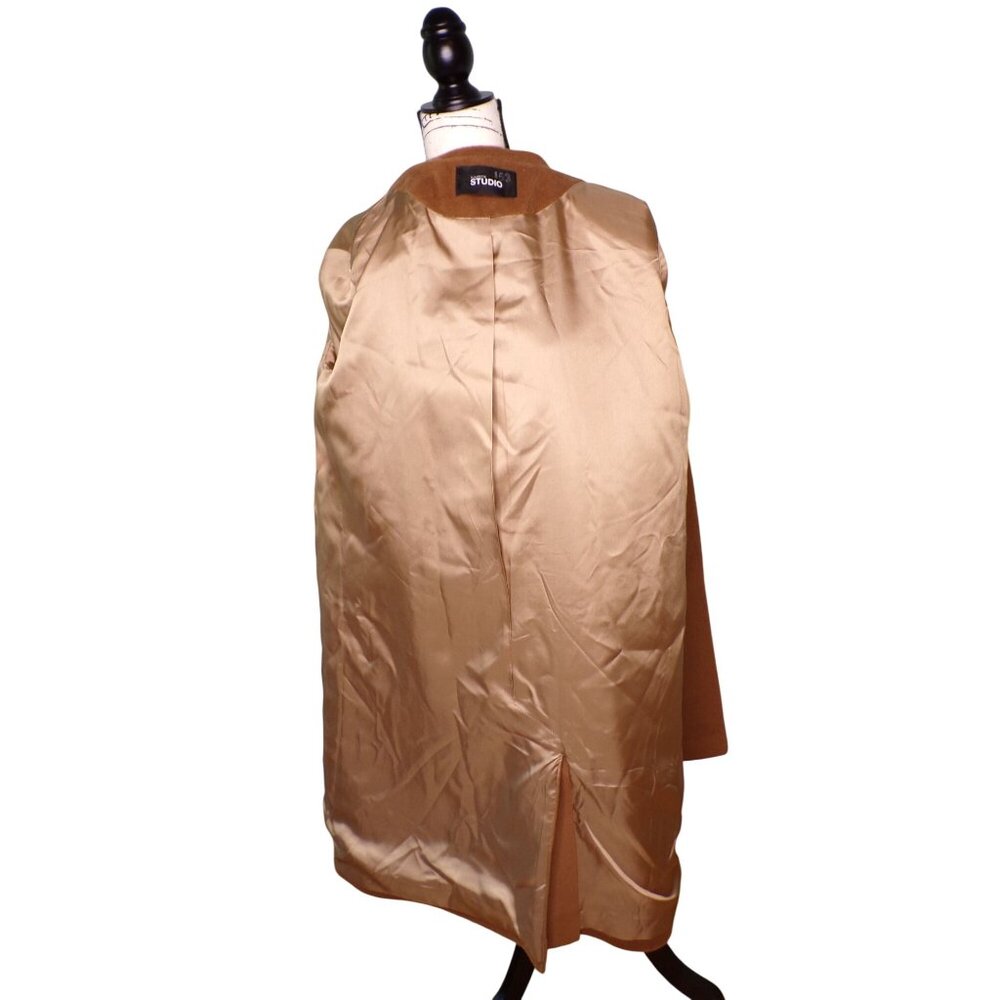 🆕FLEURETTE Luxe Wool Blend Coat Camel 10 - Picture 9 of 11